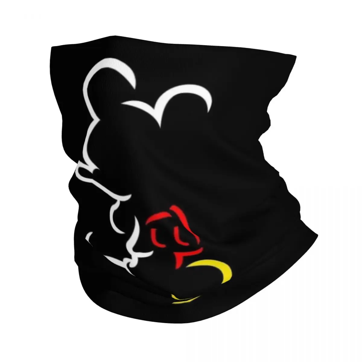 

Custom Mickey Mouse Bandana Neck Gaiter Windproof Face Scarf Cover Women Men Headband Tube Balaclava