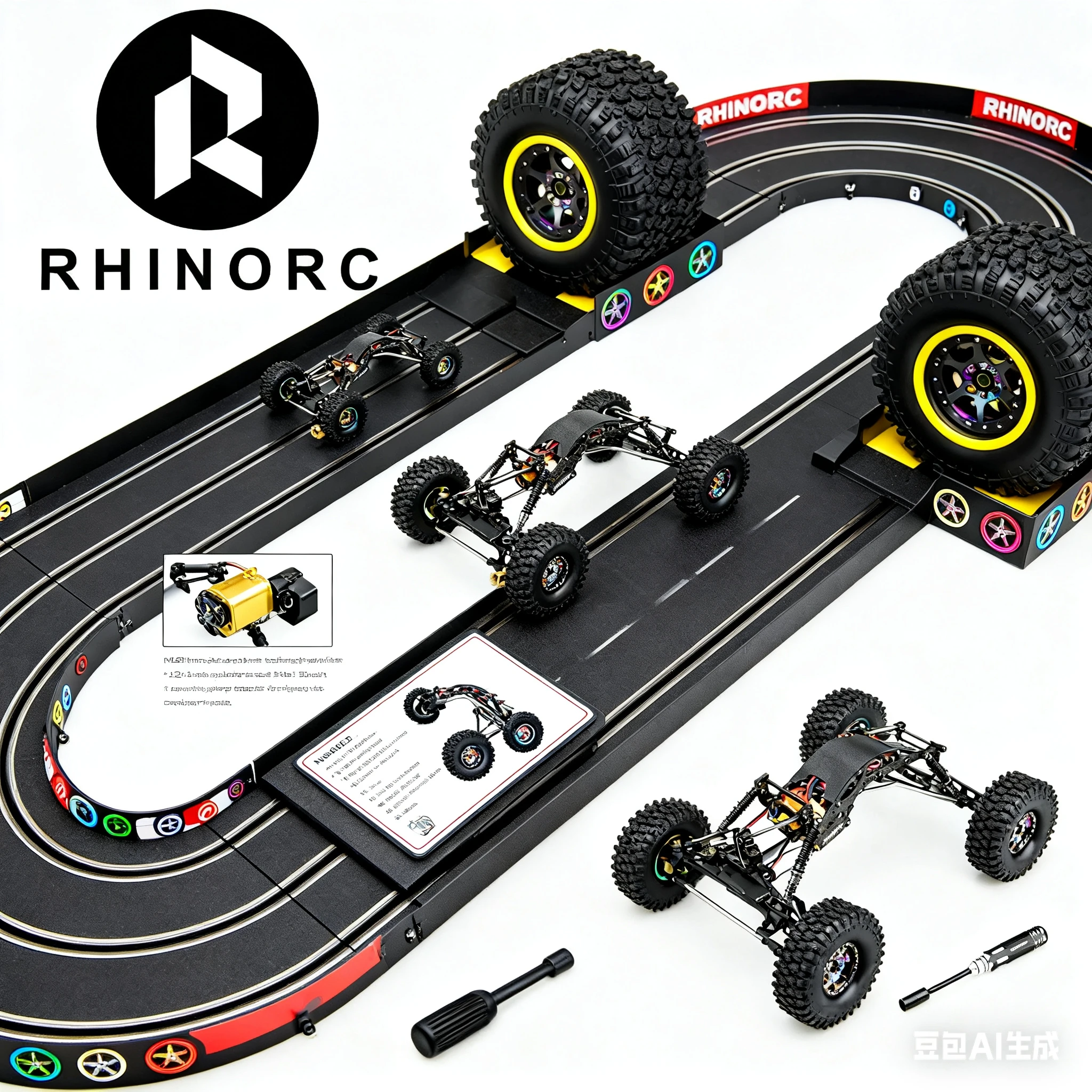 

Rhino YUE ONE V2 Масштаб 1/10, готовый к эксплуатации гусеничный радиоуправляемый гусеничный автомобиль 80A ESC 45 кг, шасси из углеродного волокна, внедорожный MOA, игрушечный автомобиль для ползания