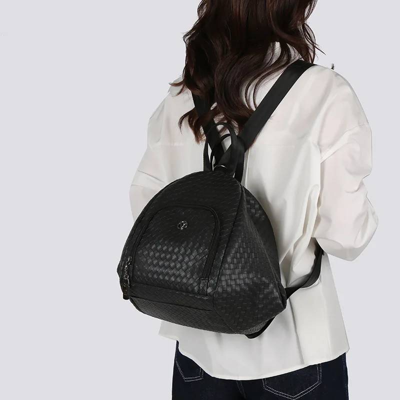 

2025 Fashionable Retro Large-capacity Handbag Multi-functional Backpack Premium Feeling Backpack Bag Women