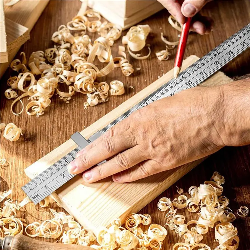ABRI-9-Pack Stainless Steel Ruler 15Cm Metal Metric Ruler Set, Machinist's Precision Millimeter Ruler, Measuring Tools