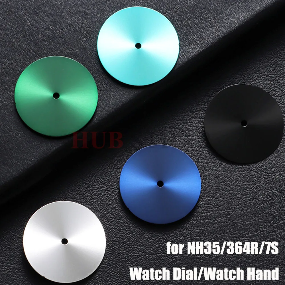 28,5 mm Sunburst steriles Zifferblatt Schwarz Silber Blau Grün Gesichter für NH35 NH36 Uhrwerk Zubehör Uhrenteile für Armbanduhr