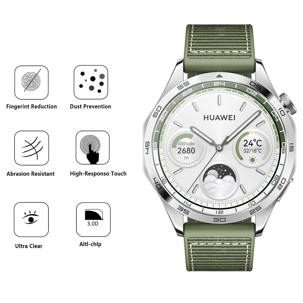 화웨이 워치 GT6 46mm 41mm용 강화유리 1-3개, 도구 포함 간편 설치 화면 보호기, 화웨이 GT6 GT5 GT5Pro 46mm 42mm용