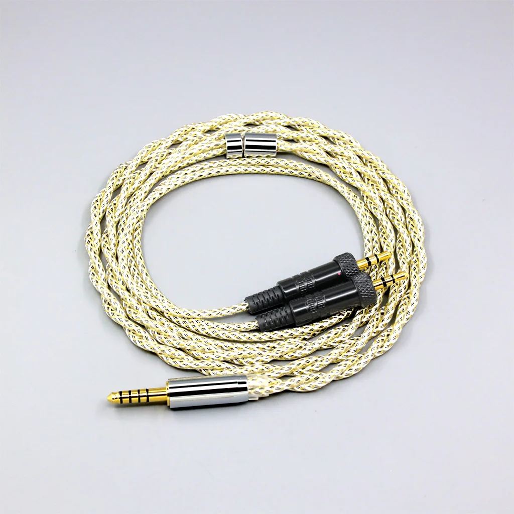 

TypeS 23AWG Litz Shielding Silver OCC Earphone Cable For Sony MDR-Z1R MDR-Z7 MDR-Z7M2 With Screw To Fix Headphone 8926