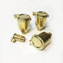 M6 M8 M10 M14 Metric Male Thread Brass Spring Cap Type Lubricating Cup Oiler Oil Grease Cup For Machine Tool