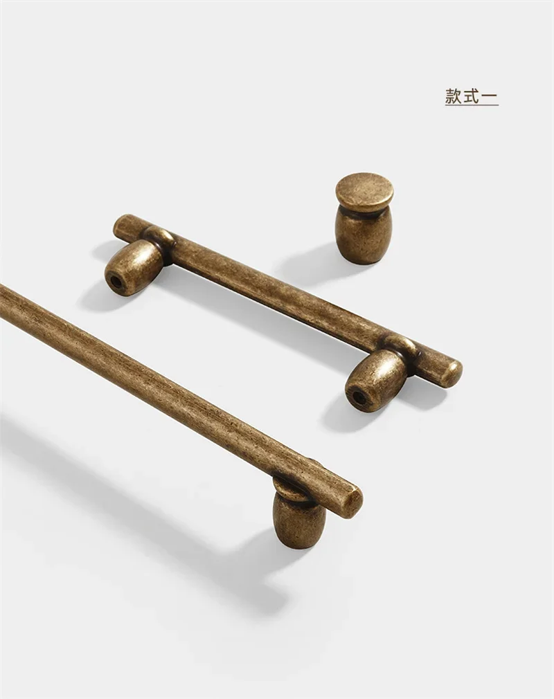 American Vintage Closet Door Pull Handles Long Kitchen Cabinet Door Handles Drawer Knob For Cupboard Wardrobe Pulls Home Decor