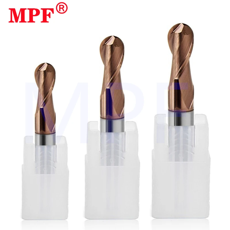 Milling Cutter Alloy Coating Tungsten Steel Tool Cnc Maching Hrc55 Ball Nose Endmills Top Milling Cutter Machine Endmill tools