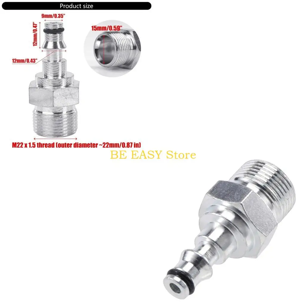 E28F Double Pack Metal Quick Connection Hose Adapters for Standard M22 Systems Durability Anti Corrosion Design