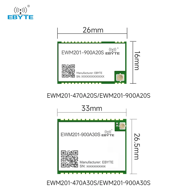 Wireless Voice Intercom Module 900/470MHz EBYTE EWM201 Series 20dBm 30dBm for Digital Walkie-Talkie Test Board
