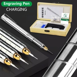 3.7V Electric Engraving Pen Kit Cordless Rechargeable Engraver Carve Tool For Etching Carving Drilling Dremel With Box