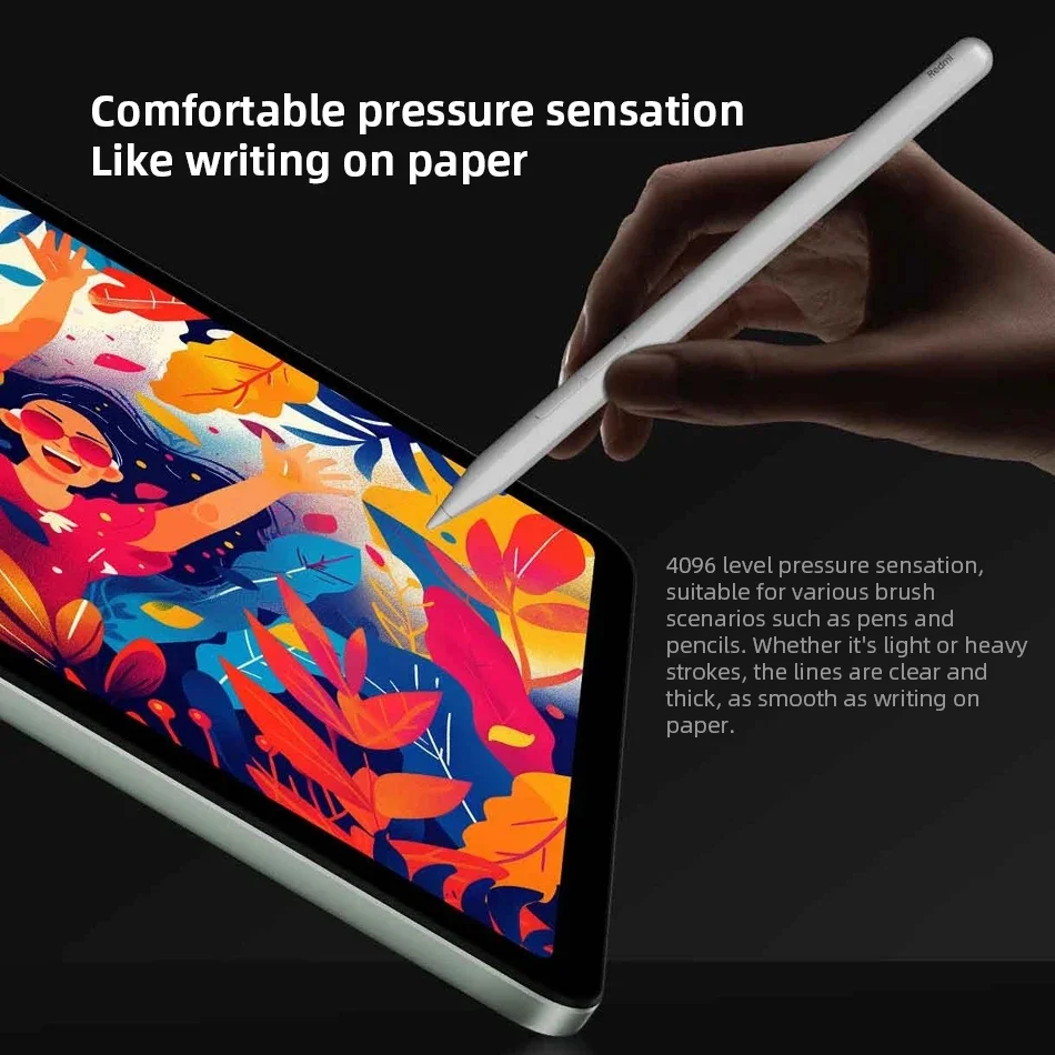 Pena Stylus Xiaomi Redmi untuk Redmi Pad Pro Redmi Pad 2 Tablet 4096 Level Sense 5Ms Latensi Rendah 240Hz Pensil Pintar Menulis Gambar