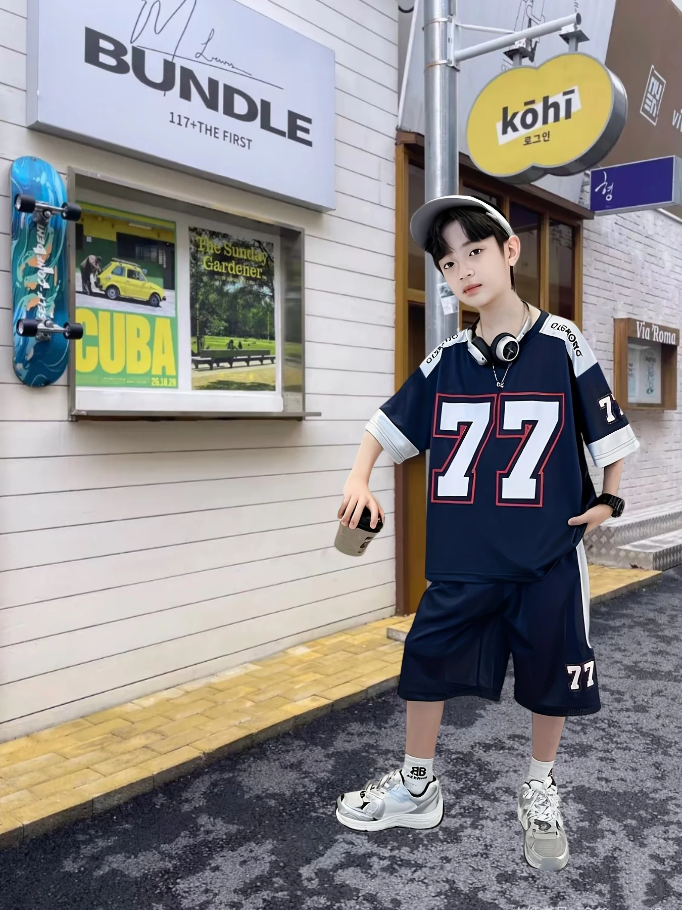 

Summer Hot-selling Letter No. 7 Short-sleeved Shorts Set Adult Children's Parent-child Basketball Sports Outdoor Training Set