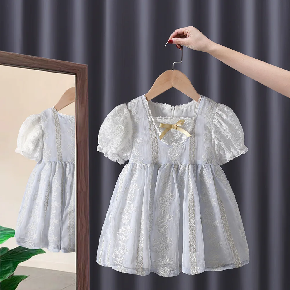 

Dress for Girls Baby Casual Dresses Vestidos Wedding Dress Girl Princess Party Evening Dresses Mesh Summer Ceremonial Dress