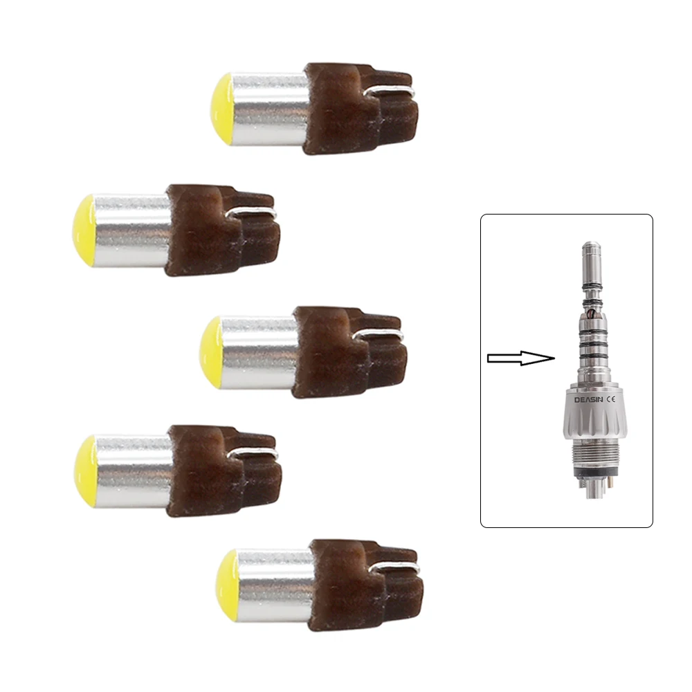 5/10PCS Dental Kavo LED Bulb Ultra-High Brightness LED Fiber Optic High Speed Handpiece For Kavo 2/4/6 holes Coupler Tools