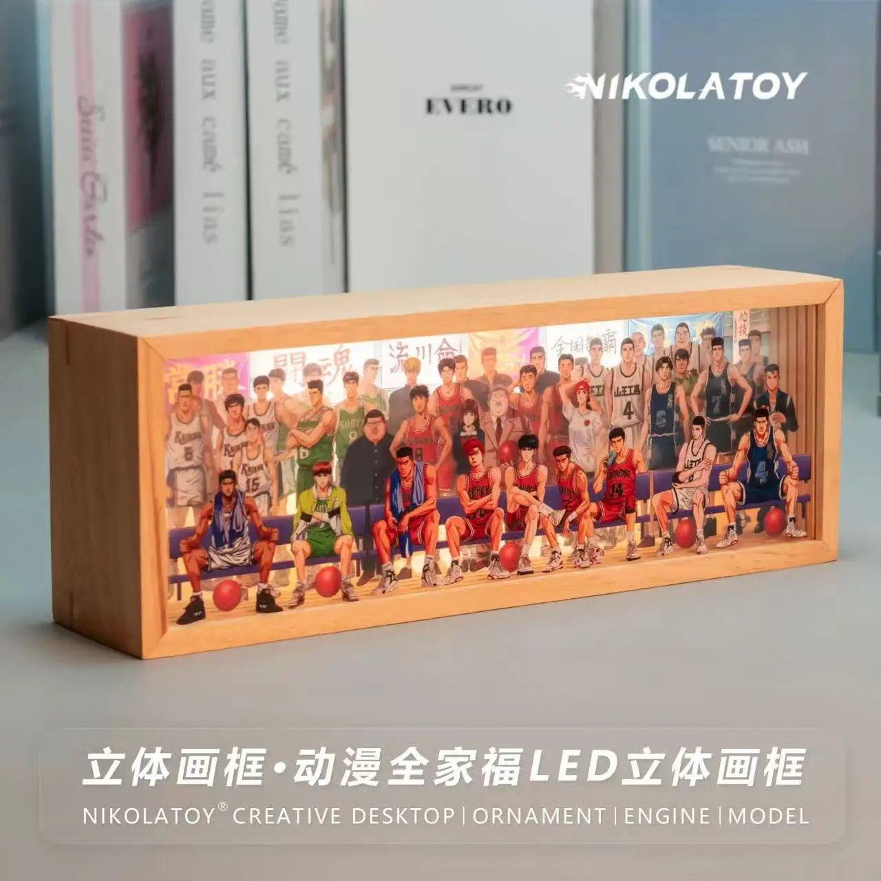 

NIKOLATOY'Creative Slam Dunk Detective Conan Naruto Pokémon One Piece Dragon Ball Family Photo Aerylic Stereoscopic Painting