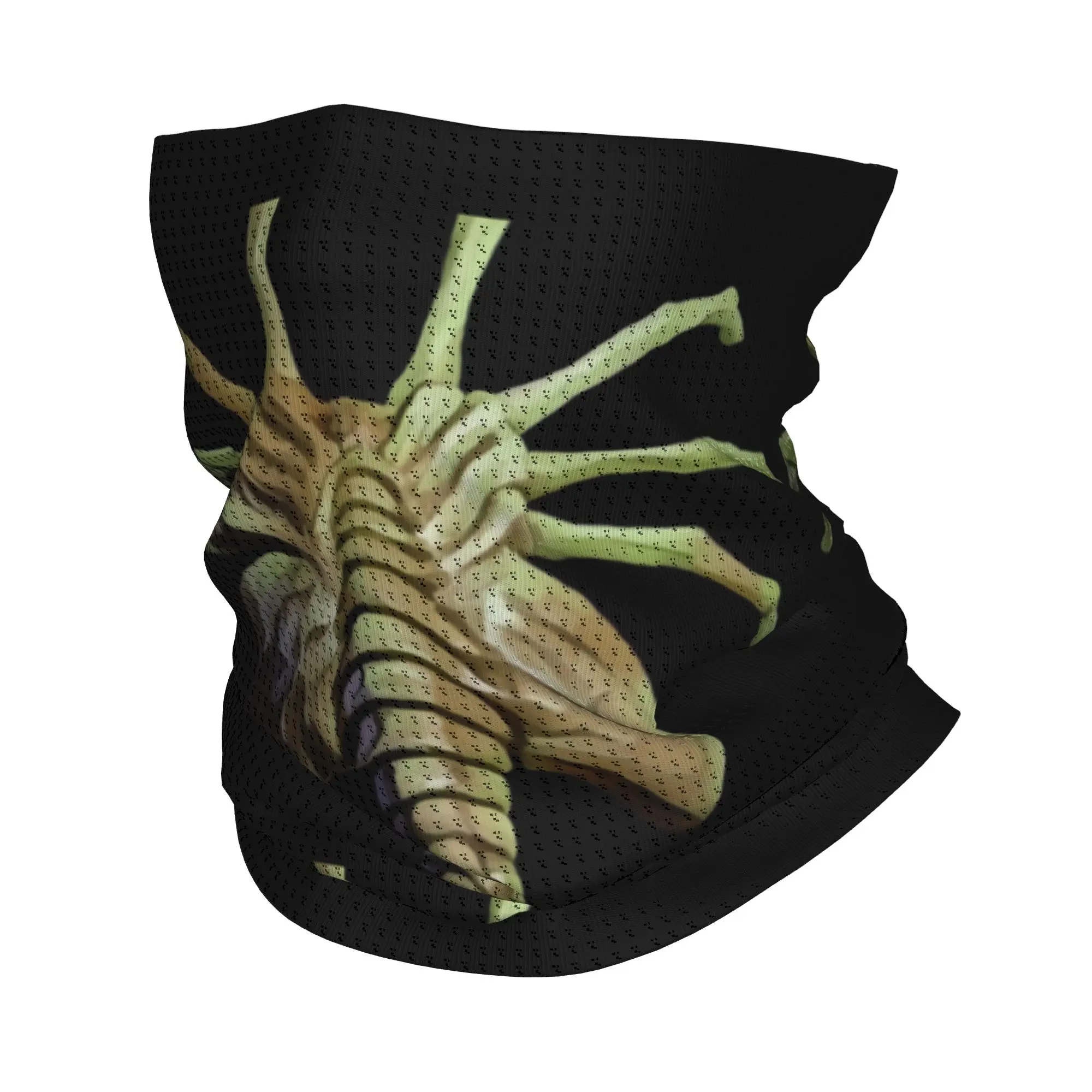 

Custom Face Hugger Alien Neck Gaiter Men Women UV Face Shield Winter Xenomorph Monster Bandana Scarf for Hiking