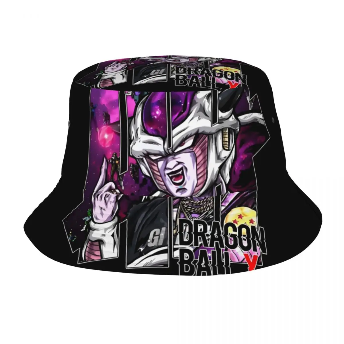 Chapeaux Bob Unisexe Personnalisés F-Friezaes Cartoon Games Evolvable pour l'été, les voyages et la plage, style Manga
