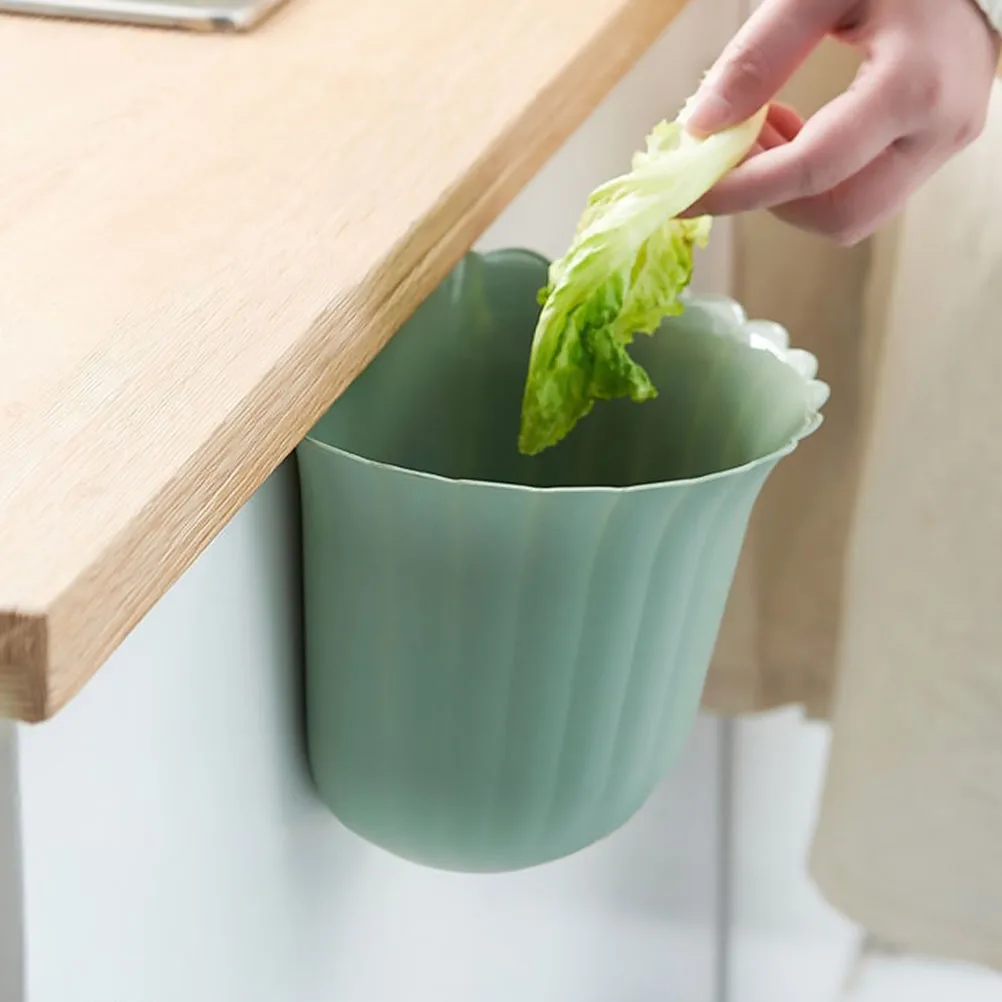 

Hanging Trash Kitchen Waste Over Cabinet Garbage Holder Bin Storage Container Over Cabinet Plastic Green Suitable Home Office
