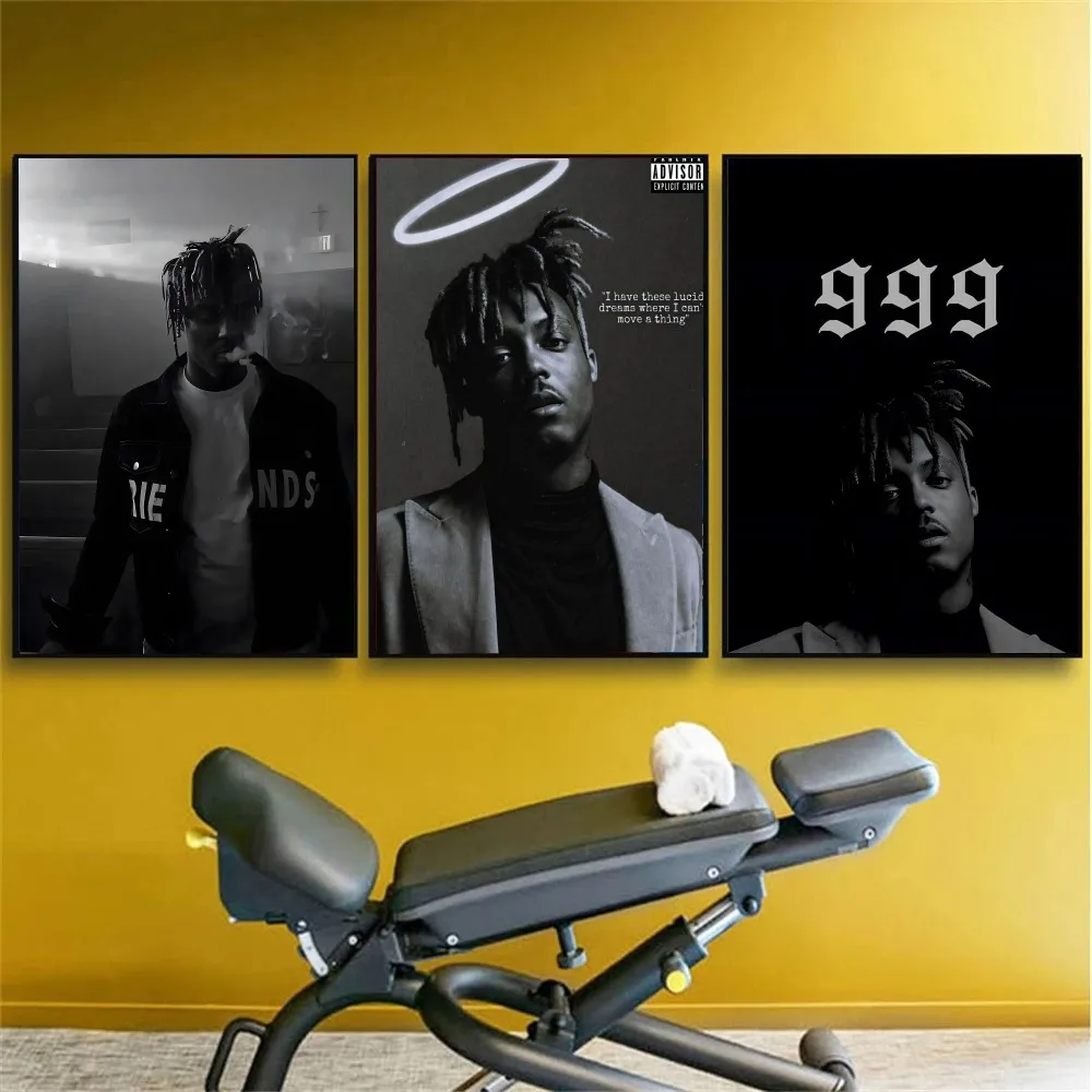 hip-hop Juice WRLD Poster No Framed Poster Kraft Club Bar Paper Vintage Poster Wall Art Painting Bedroom Study Stickers