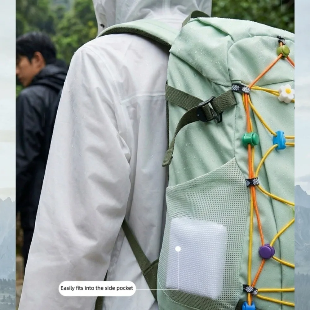 Unisex Adult EVA Waterproof Long Raincoat Hooded Drawstring Design Portable Outdoor Travel Fishing Camping Windproof Rain Wear