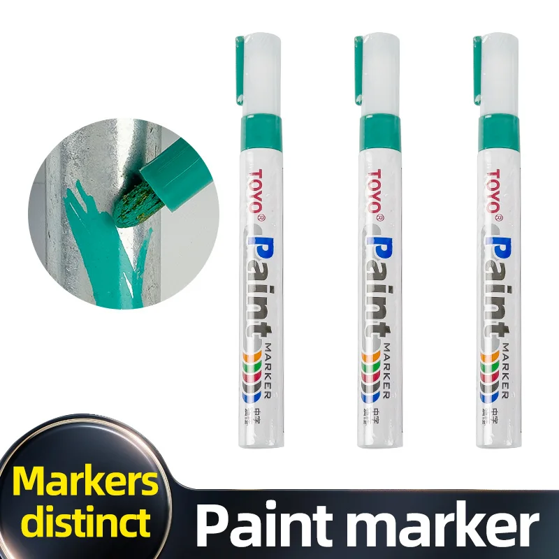 Auto repair Green industrial nut anti-loose paint pen Engine screw marker Quick drying non-fading water proof oil proof