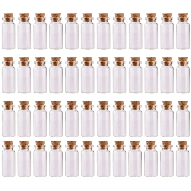 

30pcs 5/8/10/12/15/20ml Lovely Cork Stoppers Glass Bottles DIY Decoration Vials Wishing Bottles Drift Bottle Holiday Decoration