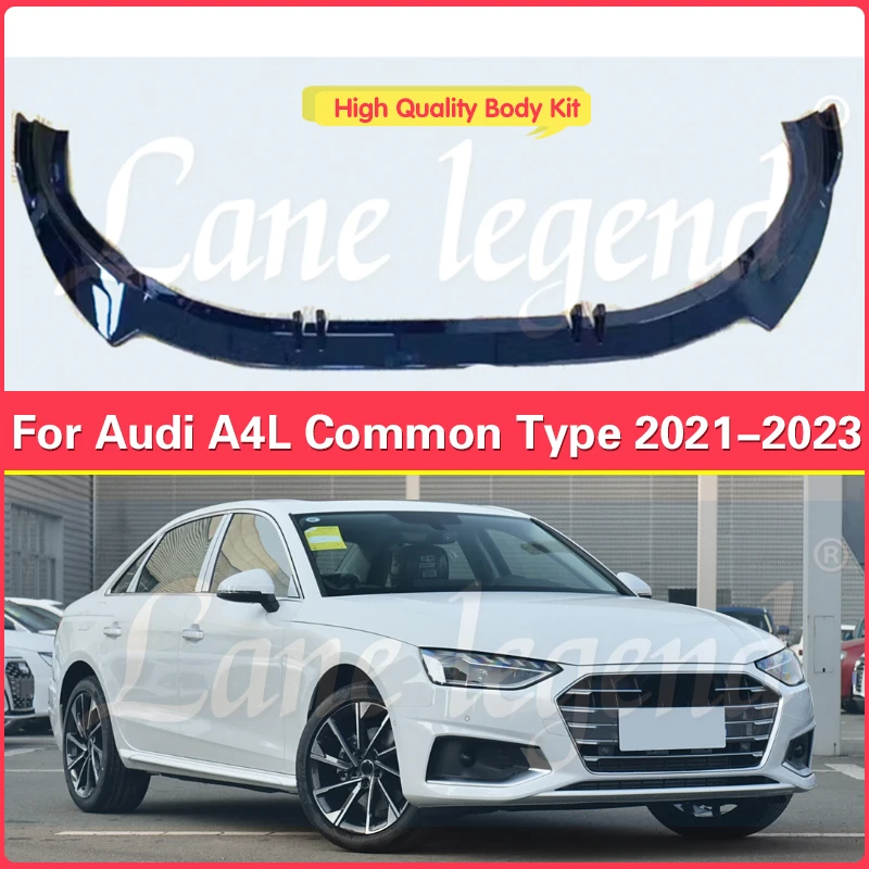 

For Audi A4L A4 Common Type 2021-2023 Front Bumper Spoiler Lip Lower Body Kit Diffuser Splitter Tuning Guard Car Accessories