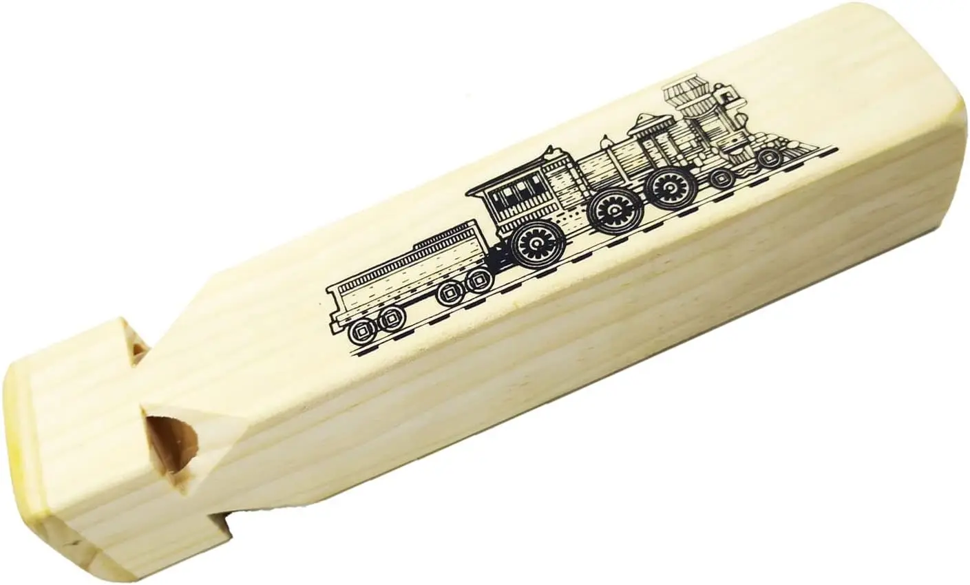Solid Wood Train Whistle Musical Toy, 4 Tones, Pack of 1