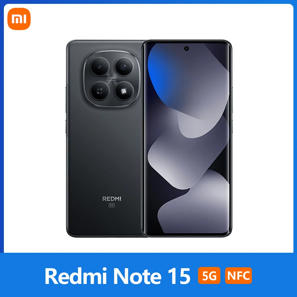 Xiaomi Redmi Note 15 5G, NFC, 6,77'' FHD AMOLED-Display, 120 Hz, 108 MP Kamera, 5520 mAh Akku, IP65