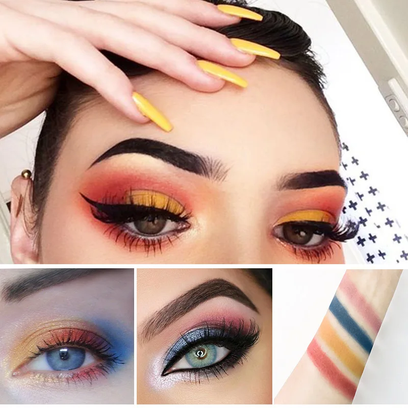 Colorful Sexy Eyeliner Liquid Shimmer Sexy EyeShadow Waterproof Quick Dry Long Lasting Make Up Matte Eye Liner Colored Eyeliner