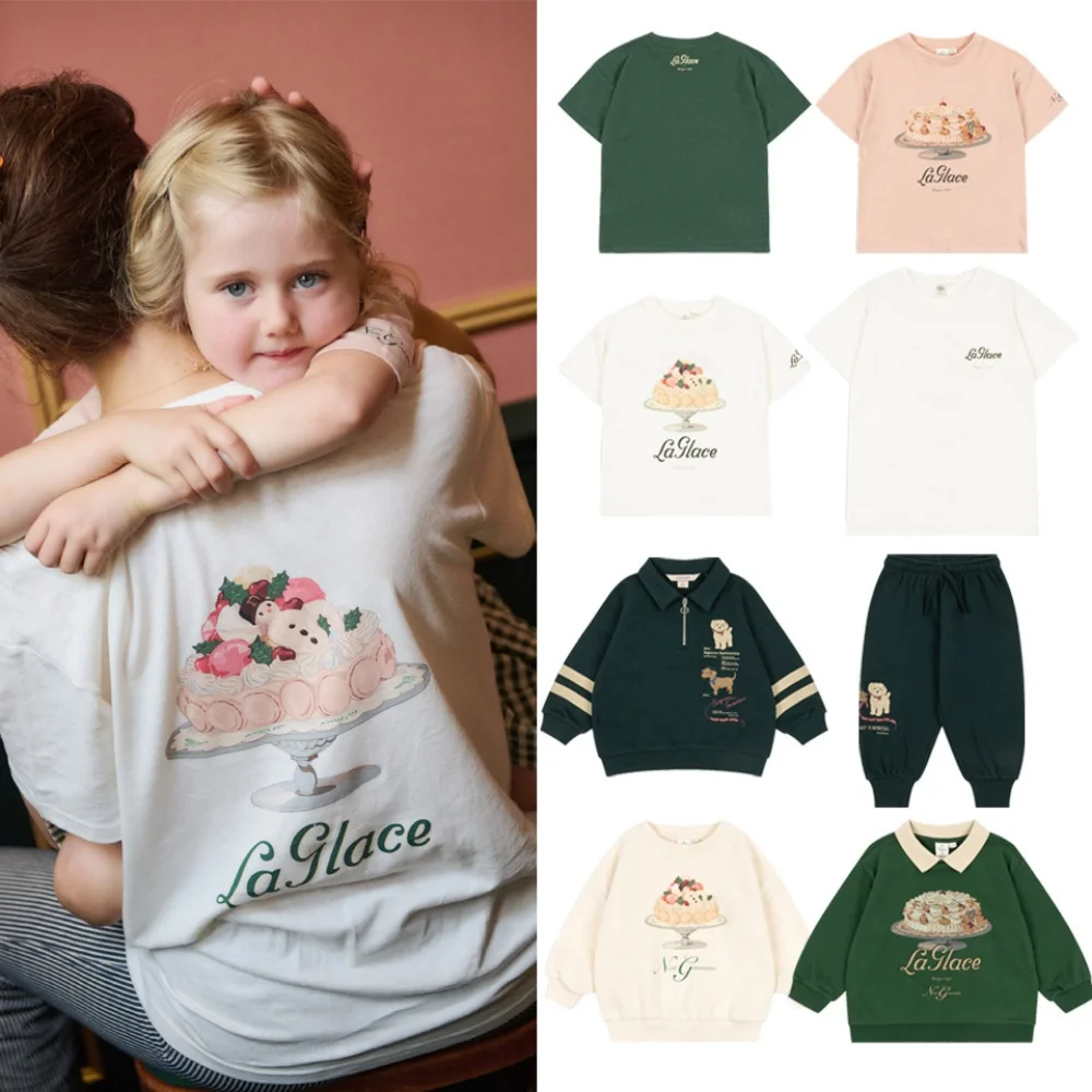 

Spring/Summer 2026 Kids' Fashion Short Sleeve Doggies Set KS Hoodie And Sweatpants Available Now Boys Girl Clothing