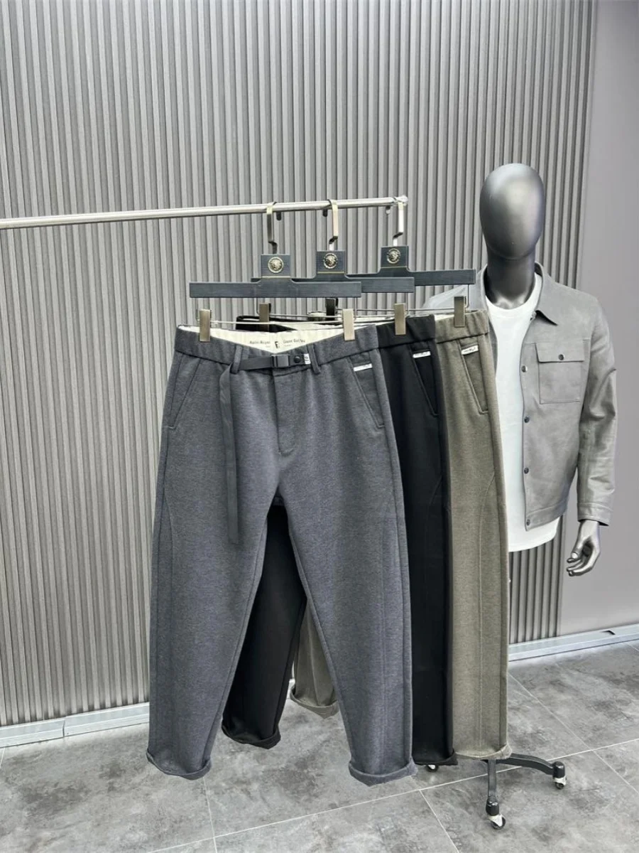 

Мужские модные удобные шерстяные брюки Svip, осенние новые конические брюки, повседневные длинные брюки свободного покроя