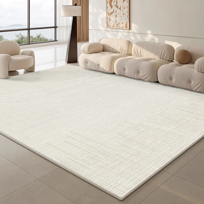Modern simple carpet living room cream wind non-slip mat household sofa coffee table mat dirt-resistant bedside blanket bedroom