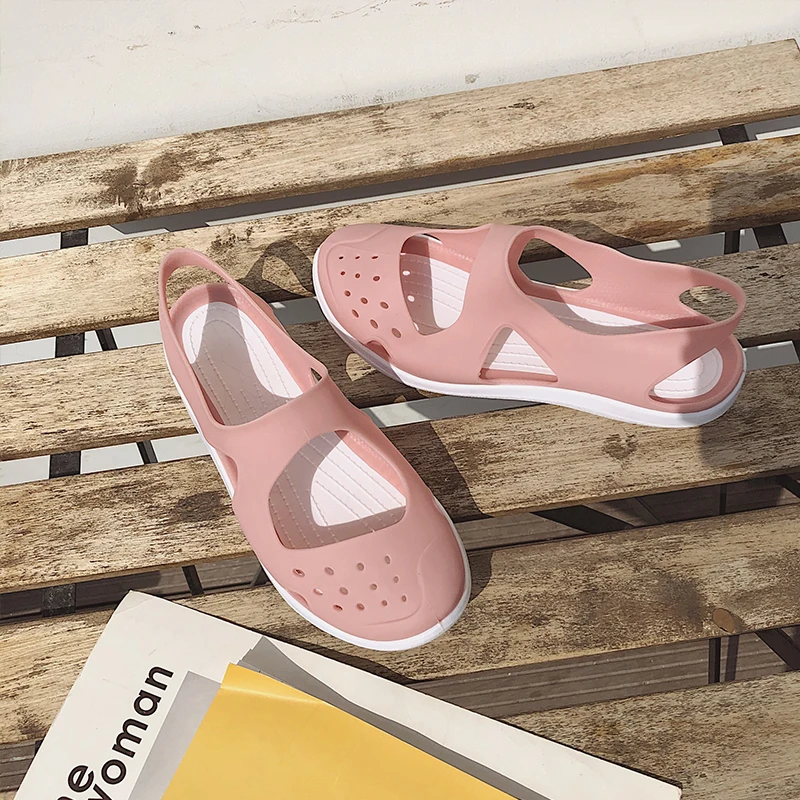 New Summer Slippers Women Jelly Shoes Ladies Flat Beach Shoes Casual Sandals Comfort Non Slip Flip Flops Female Slides