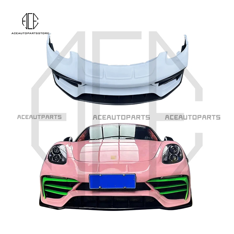 Carbon Fiber Materials Front Bumper Bar For Porsche Cayman Boxster 981 PD Bodykit