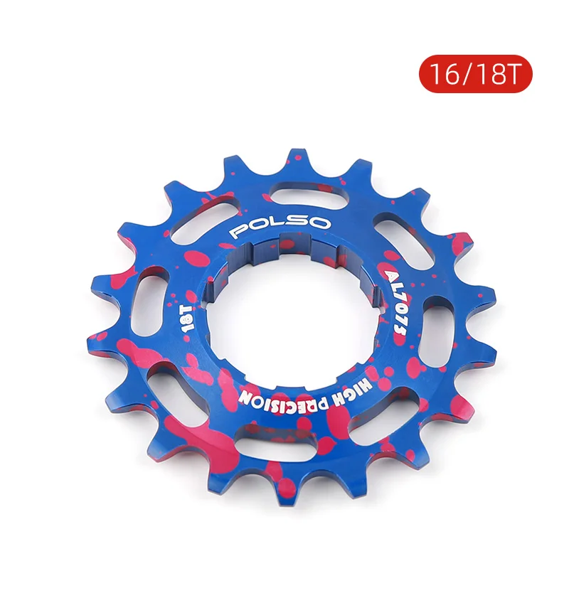 POLSO BCR01 Aluminiumlegierung BMX Racing Kettenrad 16T 18T Cog Singple Speed Fahrradteile – Detail 9