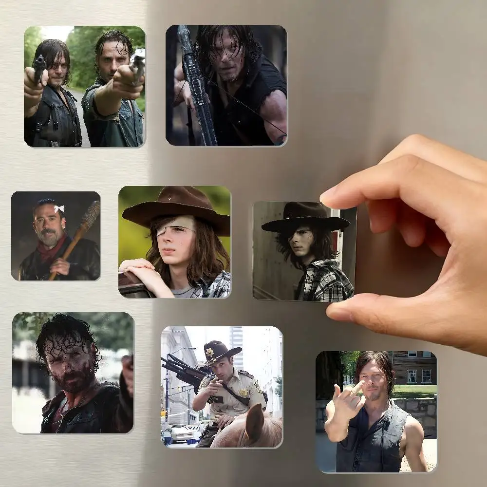 TV V-The Walking Dead Refrigerator Magnet Square Stickers - Can Be Used To Personalize Home Decoration And Are Ideal Keepsakes