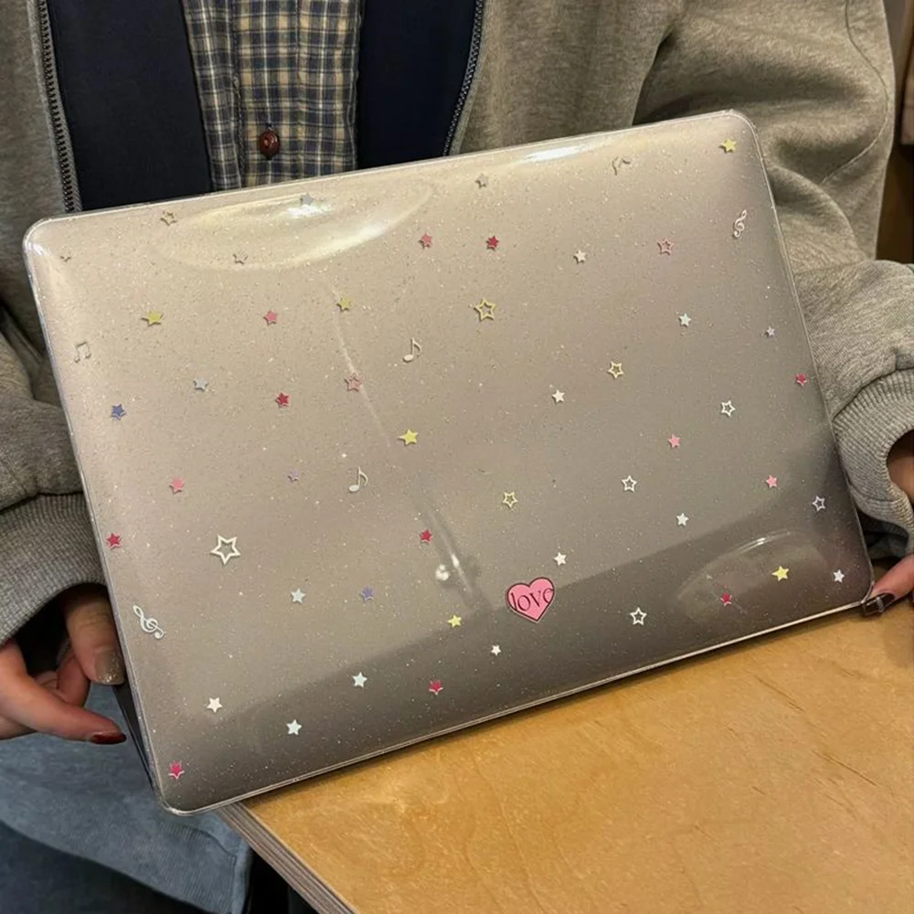 Shining Colorful Stars New Laptop Case For Macbook 13Neo A3404 Air 13.6 M4 M3 M2 A2681 A3113 A3240 Air13.3 15 Protective Cover