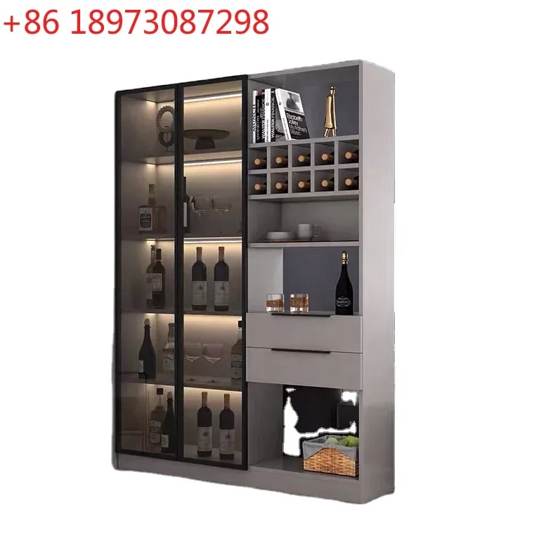 

Modern Furniture Home Glass Door Wine Cabinets With Lock Living Room Display Cabinet