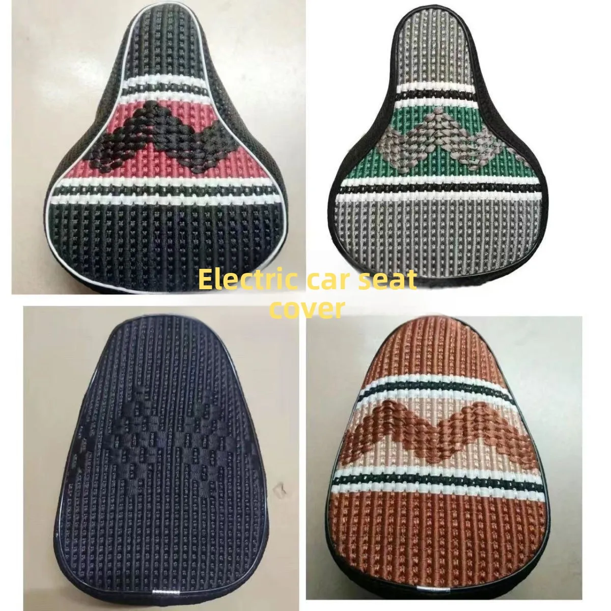 

Ice Silk Motorcycle Seat Cover Sunproof Breathable 2 Wheel Heat Insulation Pad Summer All Season