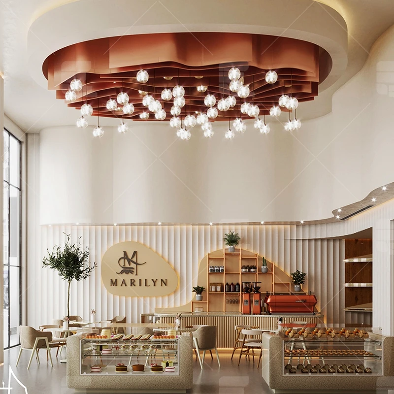 Customized-Luxury Wooden Retail Chocolate Display Furniture Chocolate Store Design Desserts Nuts Food Custom Chocolate Showcase