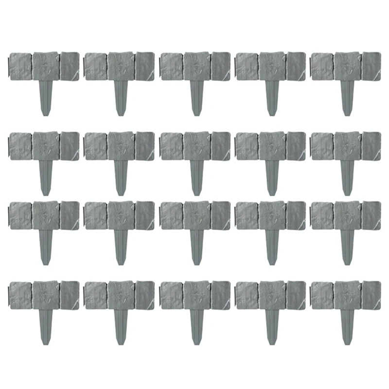 

Sheet Plastic Fence, Partition Fence, Imitation Stone Courtyard Lawn Villa Decoration Small Fence