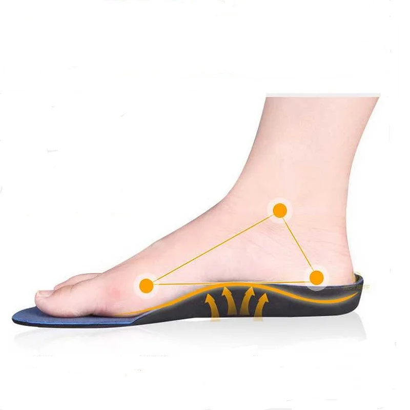 Flat Foot Arch Support Orthopedic Insoles Men Women Shoes Pad Sweat Shock Absorption Breathable Sports Insoles Orthotic Devices