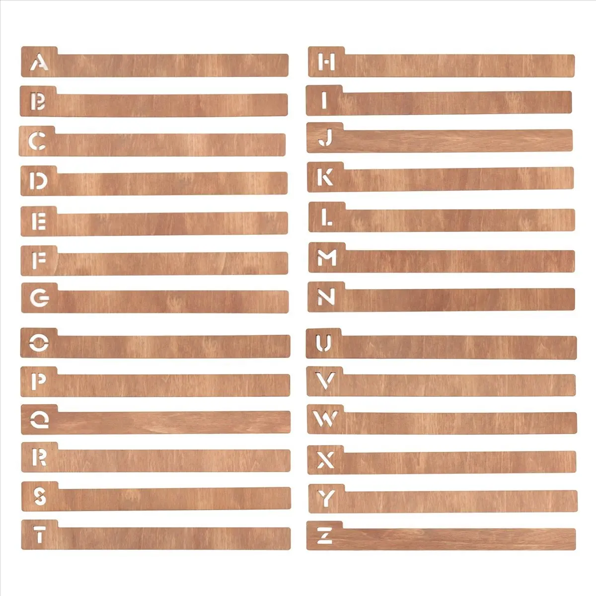 Eco-friendly 26PCS Wood Record Dividers, Alphabetical Vinyl Record Storage Dividers A-Z, Record Holder Organizer Guides