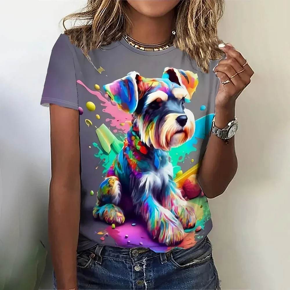 

Fashion Women's T-shirts Funny 3D Printed Loose Casual Round Neck Tops Summer & Spring Streetwear Harajuku T-shirts & Blouse