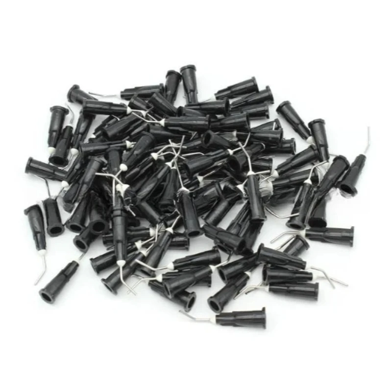 12×100Pcs/Bag Needle Tips Dentistry Resin Acid Reagent Delievery Syringe Tip Dental Tooth Cleaning Oral Care