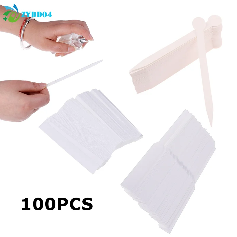 

● 100 шт. тест-полосок для духов, тестеры ароматов, тестеры эфирных масел, бумага для тестирования ароматов, набор для ароматерапии