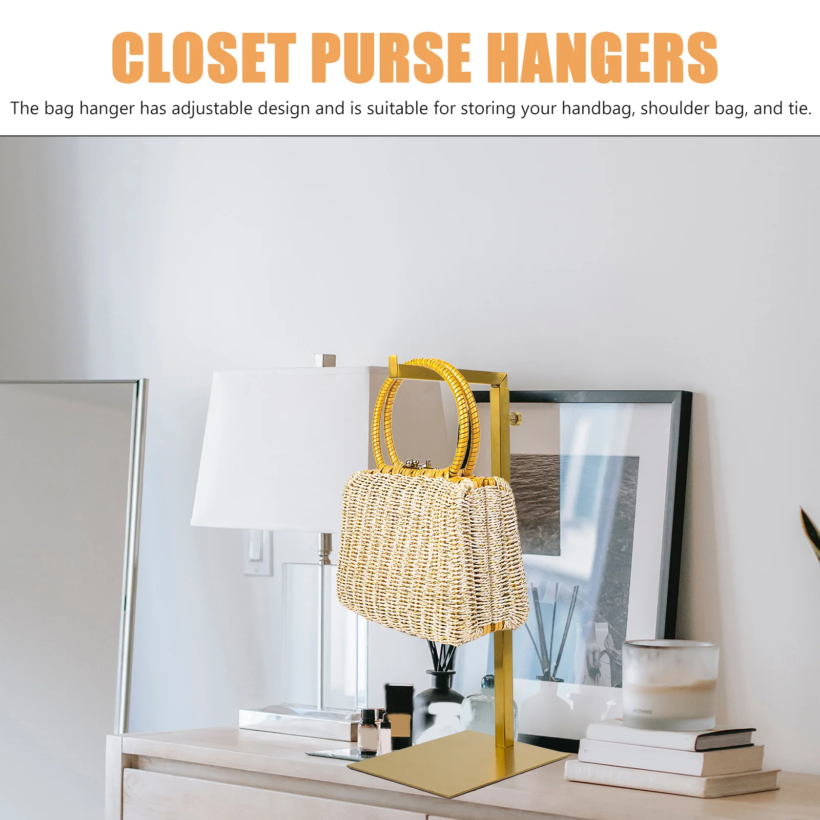 

Stainless Steel Hanger Rack for Hanging Rack bag Shoulder Purse Tie ganizer Closet Display St Storage Solution