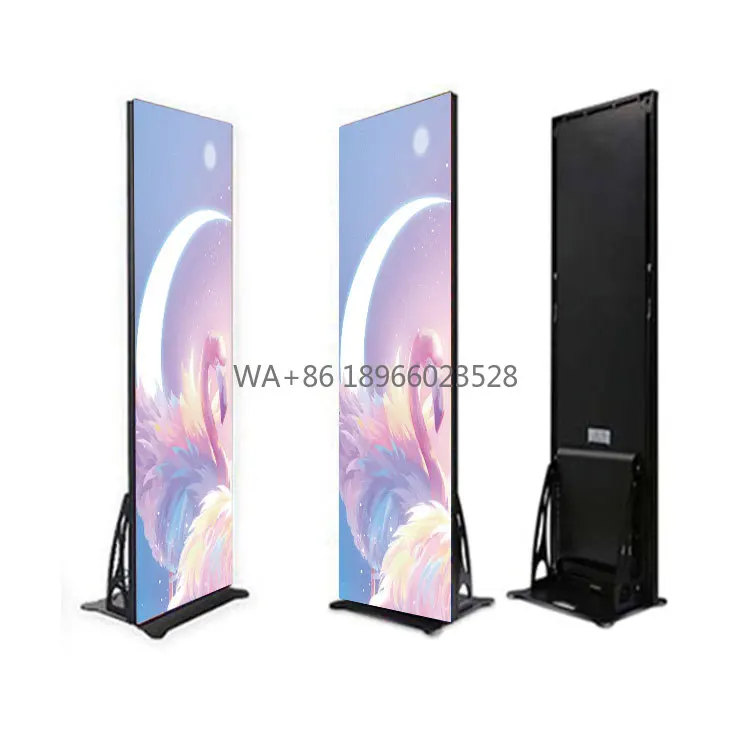 وصول جديد P2.5 شاشة عرض LED ذكية محمولة ملصق محمول قائم على الأرض بسعر مناسب #1