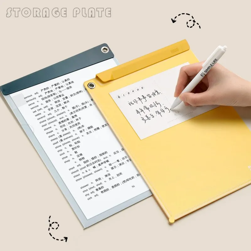 A4 File Folder Clipboard Drawing Writing Pad Multi Functional Student Test Paper Storage Folder Document Organizer Stationery