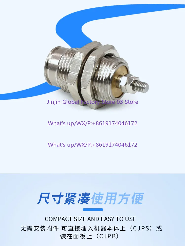 Pneumatic CJPB6/10/15-5/10/15-B No Thread/Thread Single Action Needle Cylinder